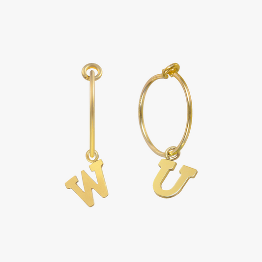 Personalized Letter Hoop Earrings